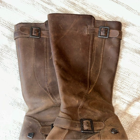 Keen Dark‎ Brown Wedge Boots zip - Picture 9 of 9